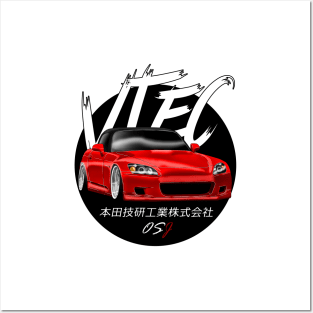 JDM S2000 Red Black Sun Edition Posters and Art